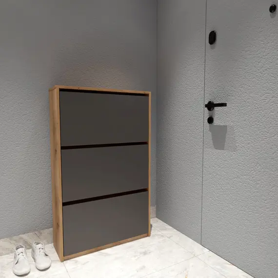 Mobilje MONACO Dollap këpucësh antracit me ndërtim Atlantik